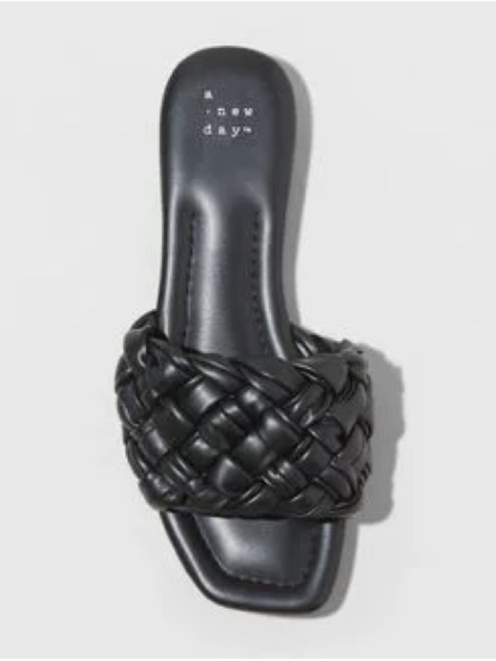 a new day Black Braided Slide Mule 10